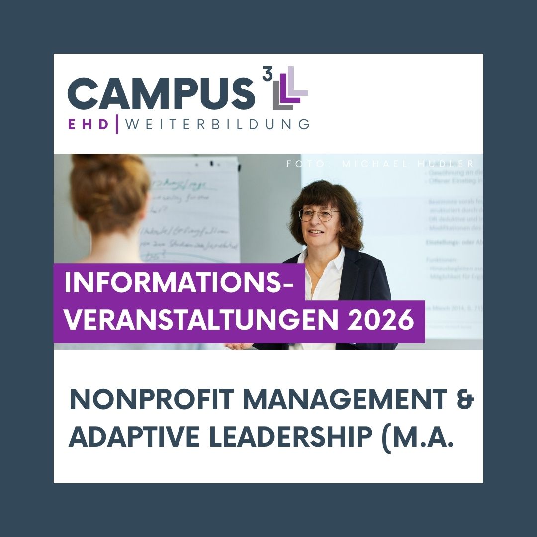 Informationsveranstaltungen 2026 Nonprofit Management & Adaptive Leadership (M.A.