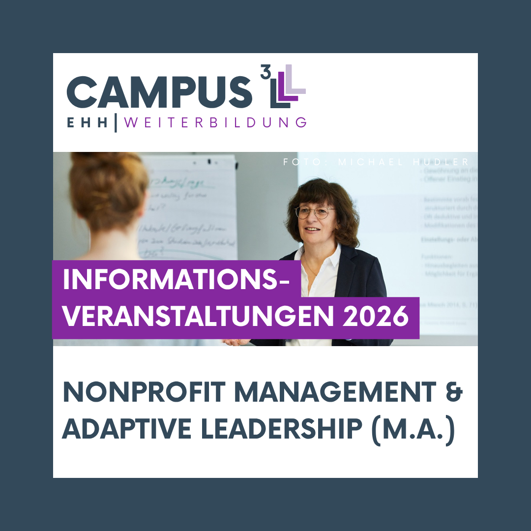 Informationsveranstaltungen 2026 Nonprofit Management & Adaptive Leadership (M.A.